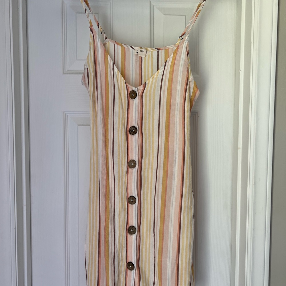 Billabong striped shirt dress L worn once - Picture 1 of 4